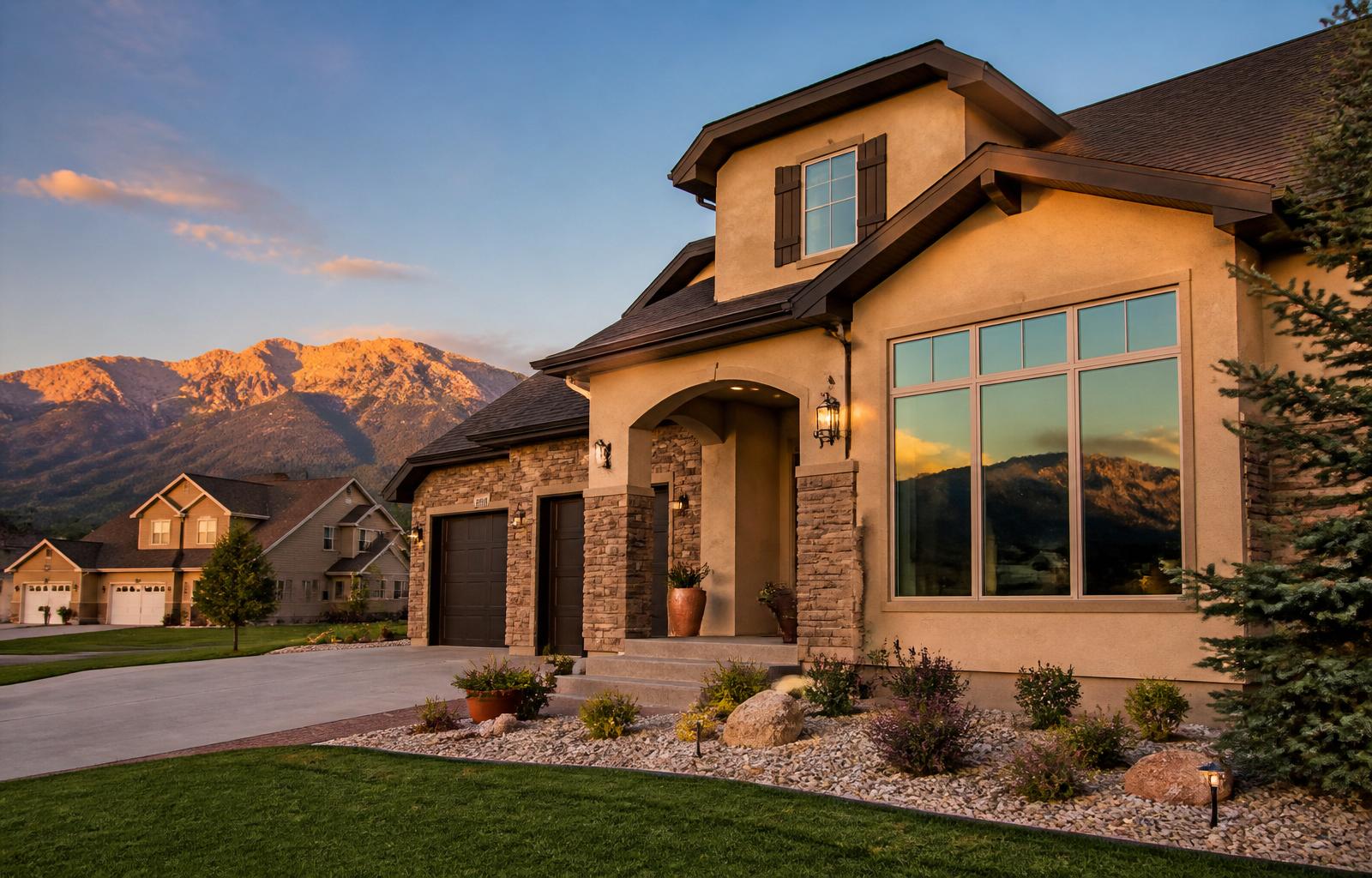Colorado Springs home with clean windows